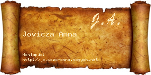Jovicza Anna névjegykártya